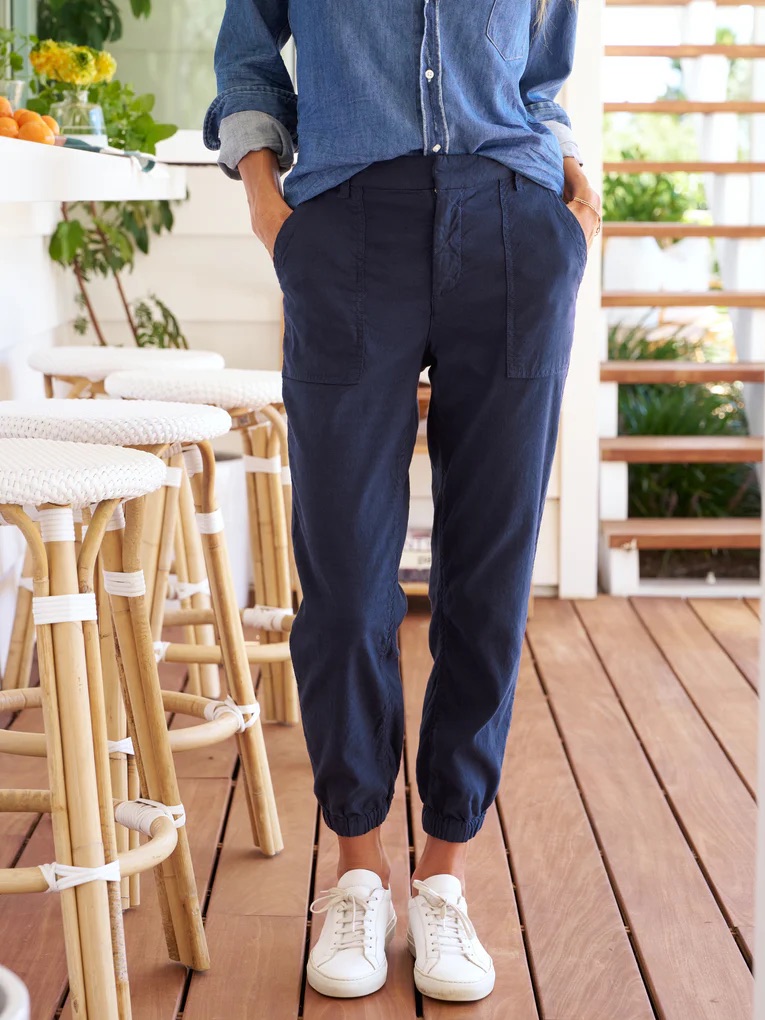 Frank & Eileen | Women’s Navy Jameson Utility Jogger Chino Pants Size 0